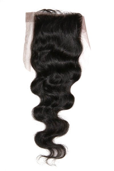 5x5 Brazilian Wavy Lace Closure - front view of hair